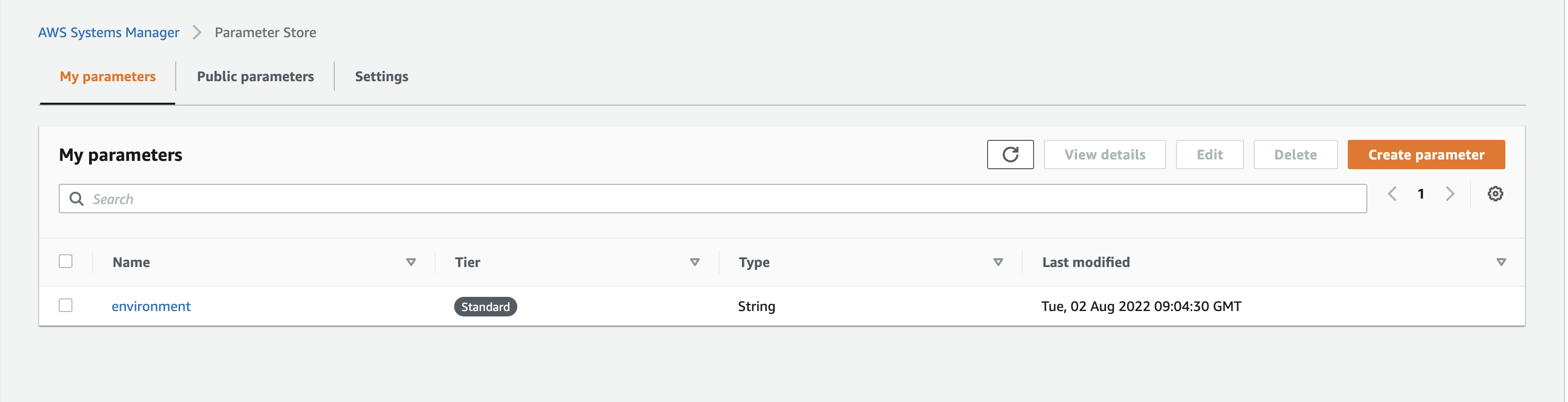 AWS Parameter Create Image