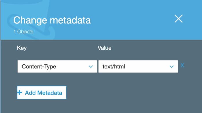 S3 change Content-Type of object