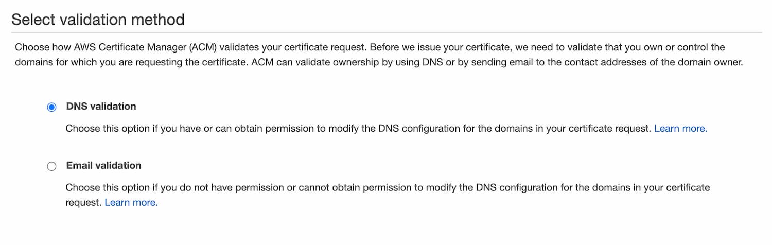 DNS Validation